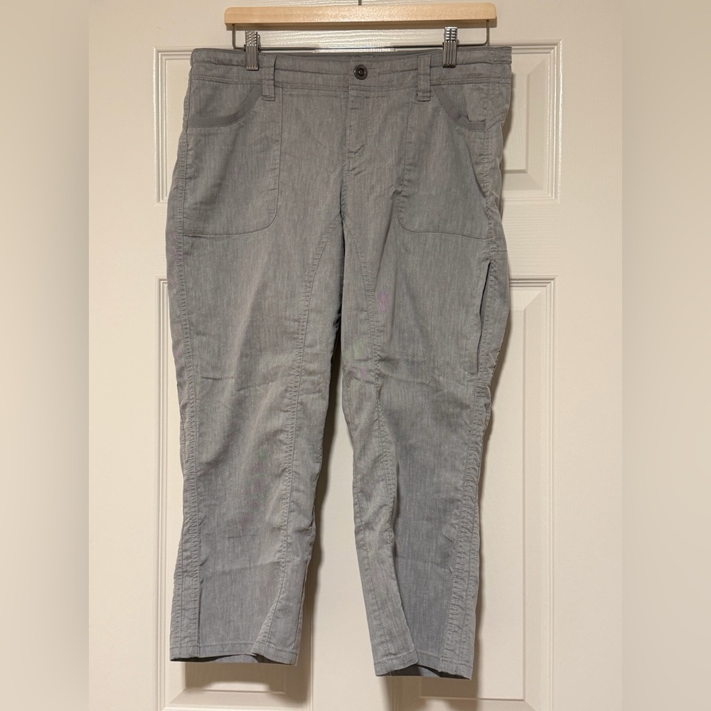 Women’s Kuhl Pants Capri Hiking Outdoor Casual Green Size 14